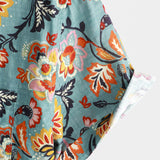 CAMISA DE MANGA CORTA CON BOLSILLO Y ESTAMPADO PAISLEY