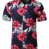 CAMISA HAWAIANA DE ALGODÓN PARA HOMBRE