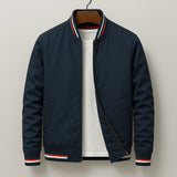 CHEZ MONSIEUR | ELEGANTE CAZADORA BOMBER A RAYAS
