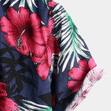 CAMISA HAWAIANA DE ALGODÓN PARA HOMBRE