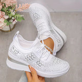 GISELLE – ZAPATILLAS ORTOPÉDICAS CON BRILLANTES DE STRASS