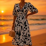 VESTIDO GRÁFICO CONTEMPORÁNEO