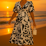 VESTIDO GRÁFICO CONTEMPORÁNEO