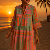 VESTIDO BOHO ATARDECER ÉTNICO