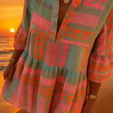 VESTIDO BOHO ATARDECER ÉTNICO