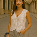 BLUSA ENCAJE BLANCA ALMA