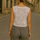 BLUSA ENCAJE BLANCA ALMA