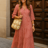 VESTIDO LARGO  ROSA DEL ALGARVE