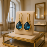 PENDIENTES GOTA DE CRISTAL ELEGANTE