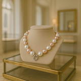 COLLAR DE PERLAS NATURALES CLÁSICO Y SOFISTICADO