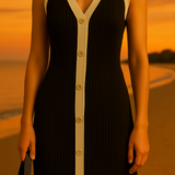 VELORIA VESTIDO V CON BOTONES