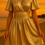 VELORIA VESTIDO ELEGANTE V CRUZADO