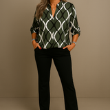 BLUSA GEO VERDE ÉBANO