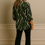 BLUSA GEO VERDE ÉBANO