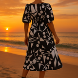 VESTIDO GRÁFICO CONTEMPORÁNEO
