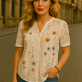 CAMISA BLANCA BOTÁNICA