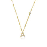 COLLAR INICIAL A-Z EN PLATA 925