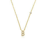 COLLAR INICIAL A-Z EN PLATA 925
