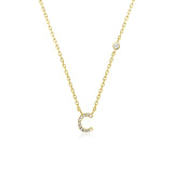 COLLAR INICIAL A-Z EN PLATA 925