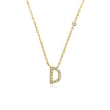 COLLAR INICIAL A-Z EN PLATA 925