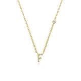 COLLAR INICIAL A-Z EN PLATA 925
