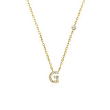 COLLAR INICIAL A-Z EN PLATA 925