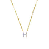 COLLAR INICIAL A-Z EN PLATA 925