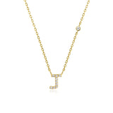 COLLAR INICIAL A-Z EN PLATA 925