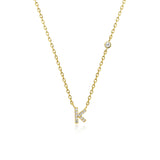 COLLAR INICIAL A-Z EN PLATA 925