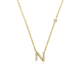 COLLAR INICIAL A-Z EN PLATA 925