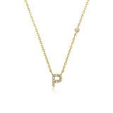 COLLAR INICIAL A-Z EN PLATA 925
