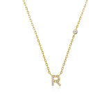 COLLAR INICIAL A-Z EN PLATA 925
