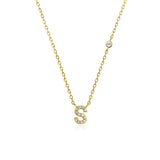 COLLAR INICIAL A-Z EN PLATA 925