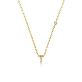 COLLAR INICIAL A-Z EN PLATA 925