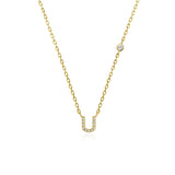 COLLAR INICIAL A-Z EN PLATA 925