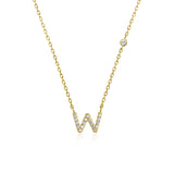 COLLAR INICIAL A-Z EN PLATA 925
