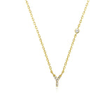 COLLAR INICIAL A-Z EN PLATA 925
