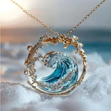 COLLAR ELEGANTE DE LOS JURAMENTOS DEL MAR – SUBRAYA TU AMOR POR EL OCÉANO