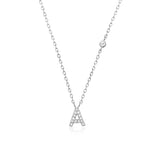 COLLAR INICIAL A-Z EN PLATA 925