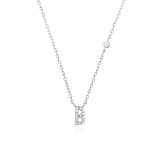 COLLAR INICIAL A-Z EN PLATA 925