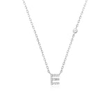 COLLAR INICIAL A-Z EN PLATA 925