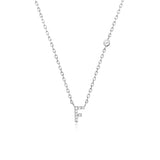 COLLAR INICIAL A-Z EN PLATA 925