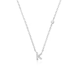 COLLAR INICIAL A-Z EN PLATA 925