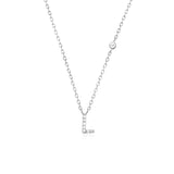 COLLAR INICIAL A-Z EN PLATA 925