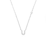 COLLAR INICIAL A-Z EN PLATA 925