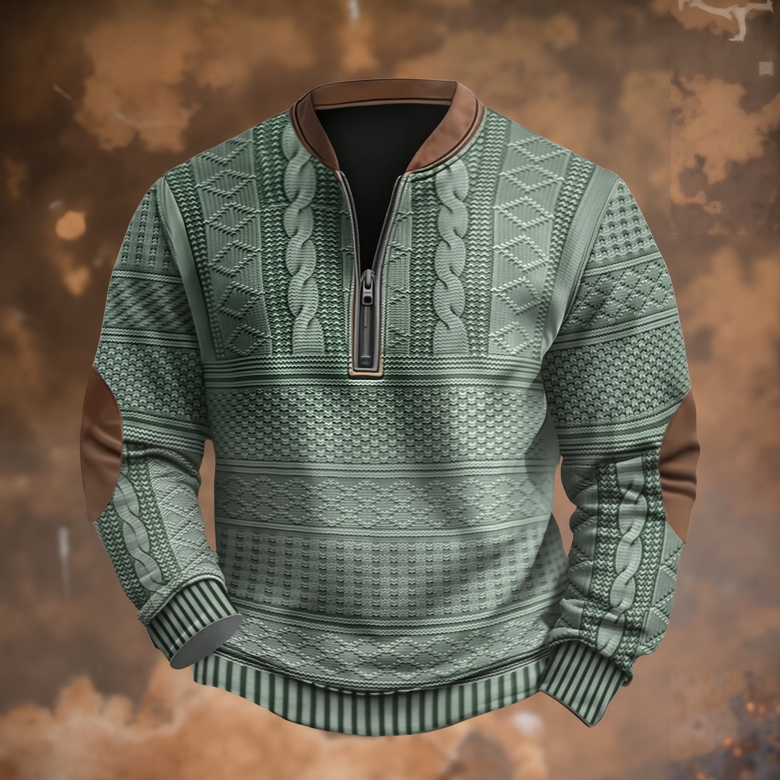 ANTON – JERSEY DE PUNTO CON DETALLE DE CREMALLERA