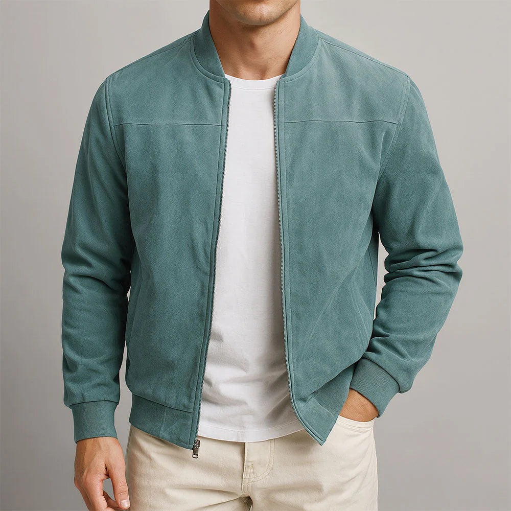 CLÁSICA CHAQUETA URBANA DE ANTE