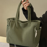 HANNA™ | BOLSO DE MANO ACANALADO CON DETALLE DE CORDÓN