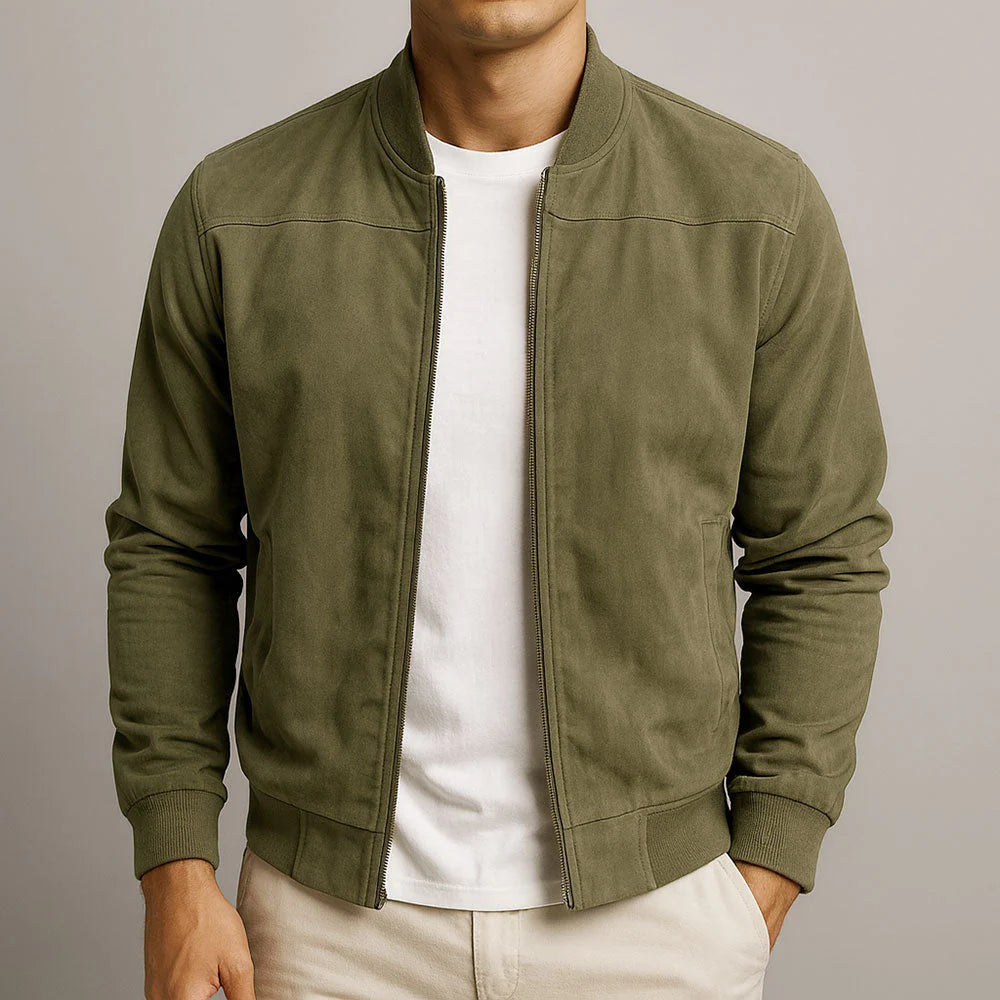 CLÁSICA CHAQUETA URBANA DE ANTE