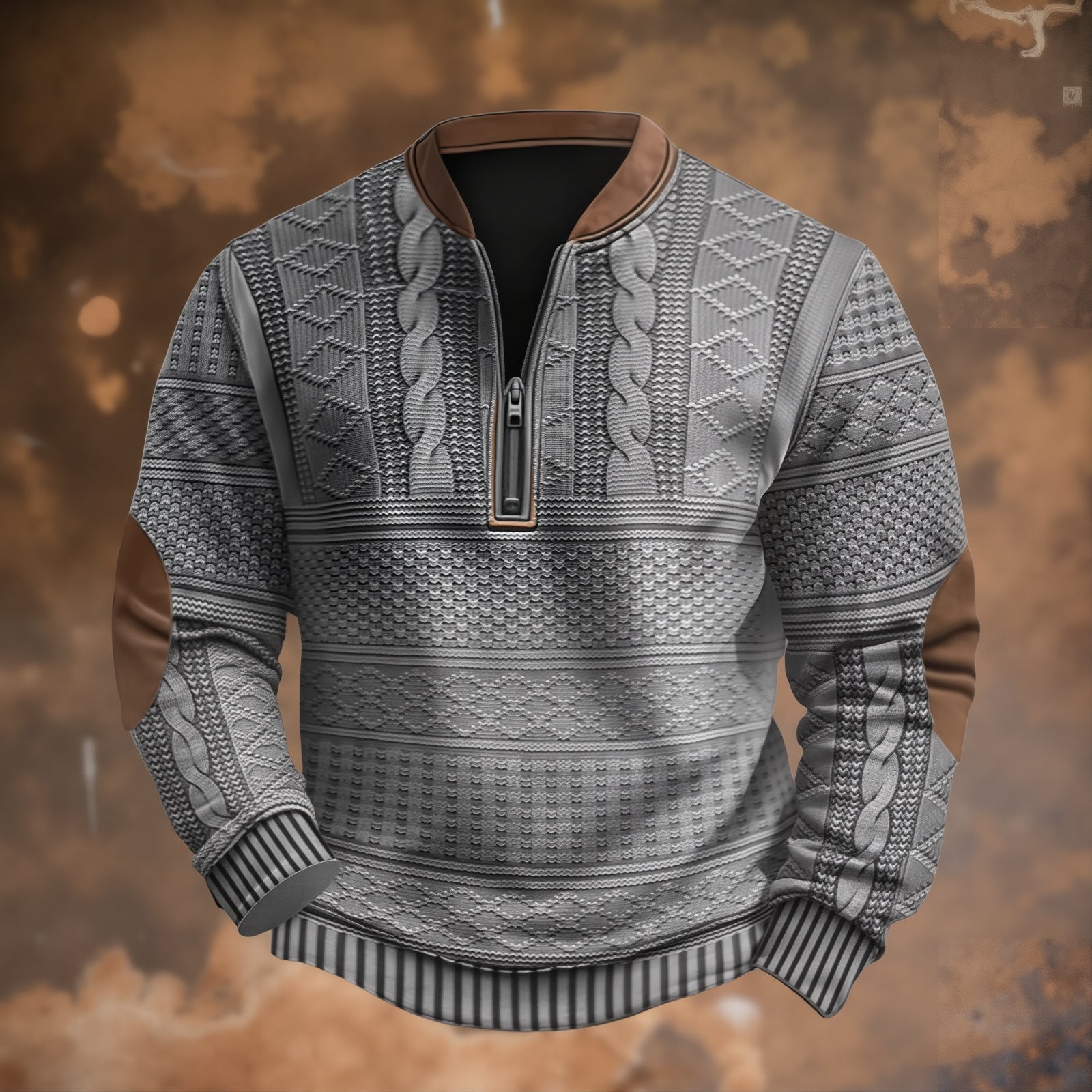 ANTON – JERSEY DE PUNTO CON DETALLE DE CREMALLERA